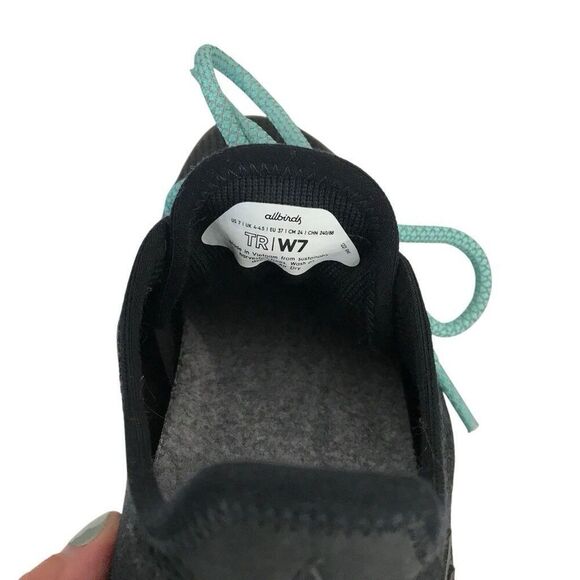 Allbirds Tree Runners TR Women's 7 Black Athletic Casual Shoes Sneakers - Picture 5 of 7